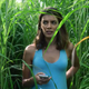 Laysla de Oliveira in the tall grass in In the Tall Grass.